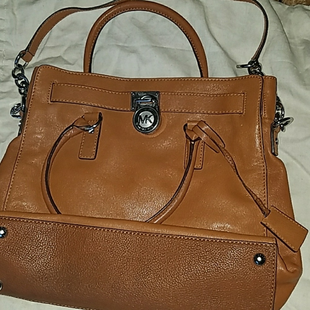 Tan Michael Kors Briefcase Bag